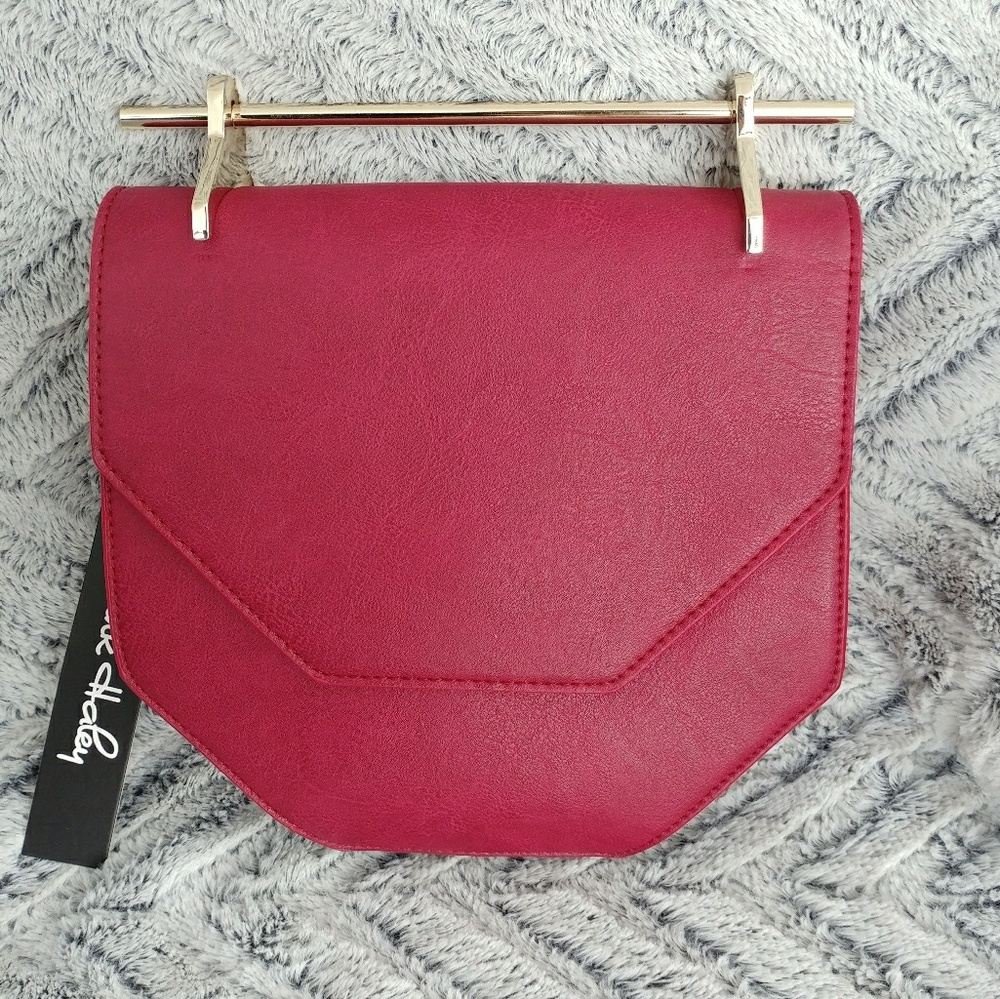 Red Hexagon Crossbody